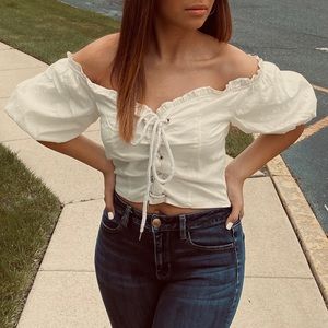 White Crop Top